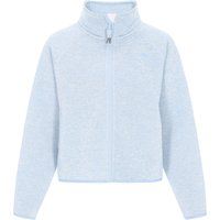 Kuschelige Melange Mikrofleece-Jacke