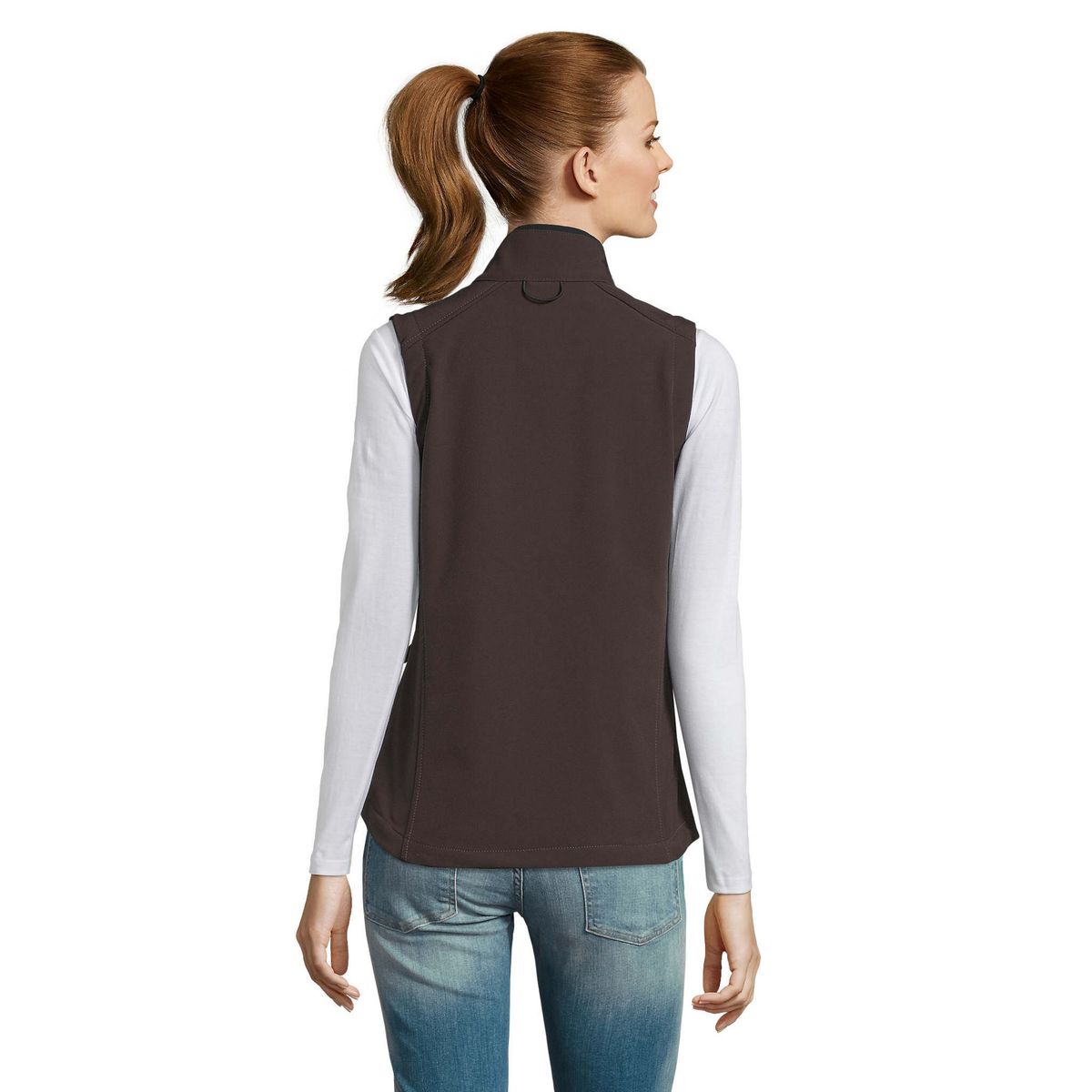 Funktionelle Softshell-Weste mit Reißverschluss