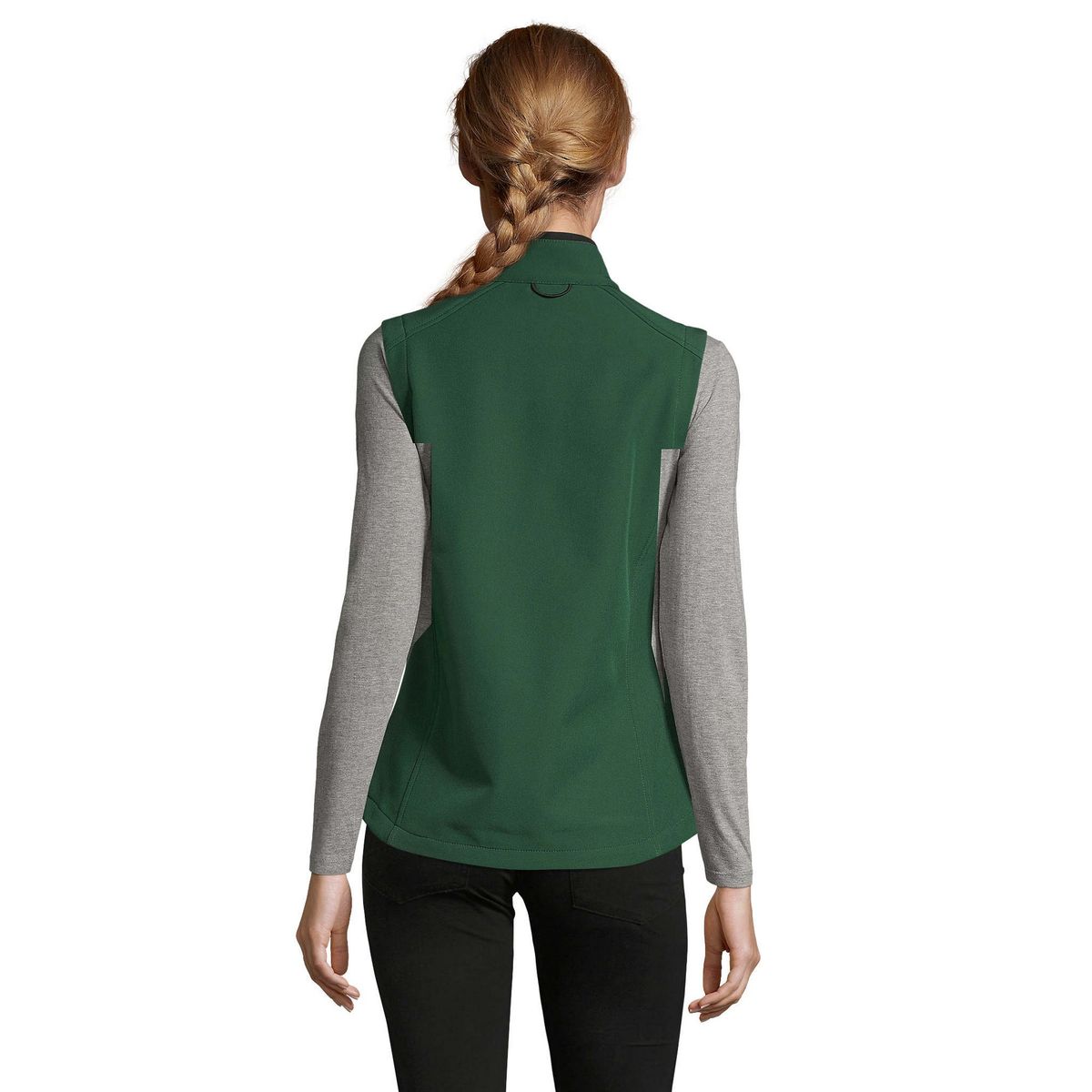 Funktionale Softshell-Weste mit Reißverschluss