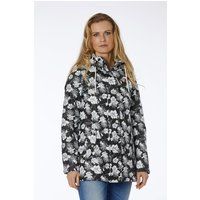 Regenjacke mit Blumenmuster und Kapuze