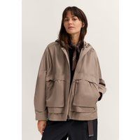 Oversized wasserabweisender Kapuzenblouson