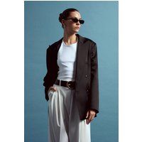 Taillierte Crepe-Blazerjacke