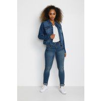Denimjacke mit femininer Silhouette