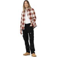 Gesteppte Flanell-Hemdjacke mit Kapuze