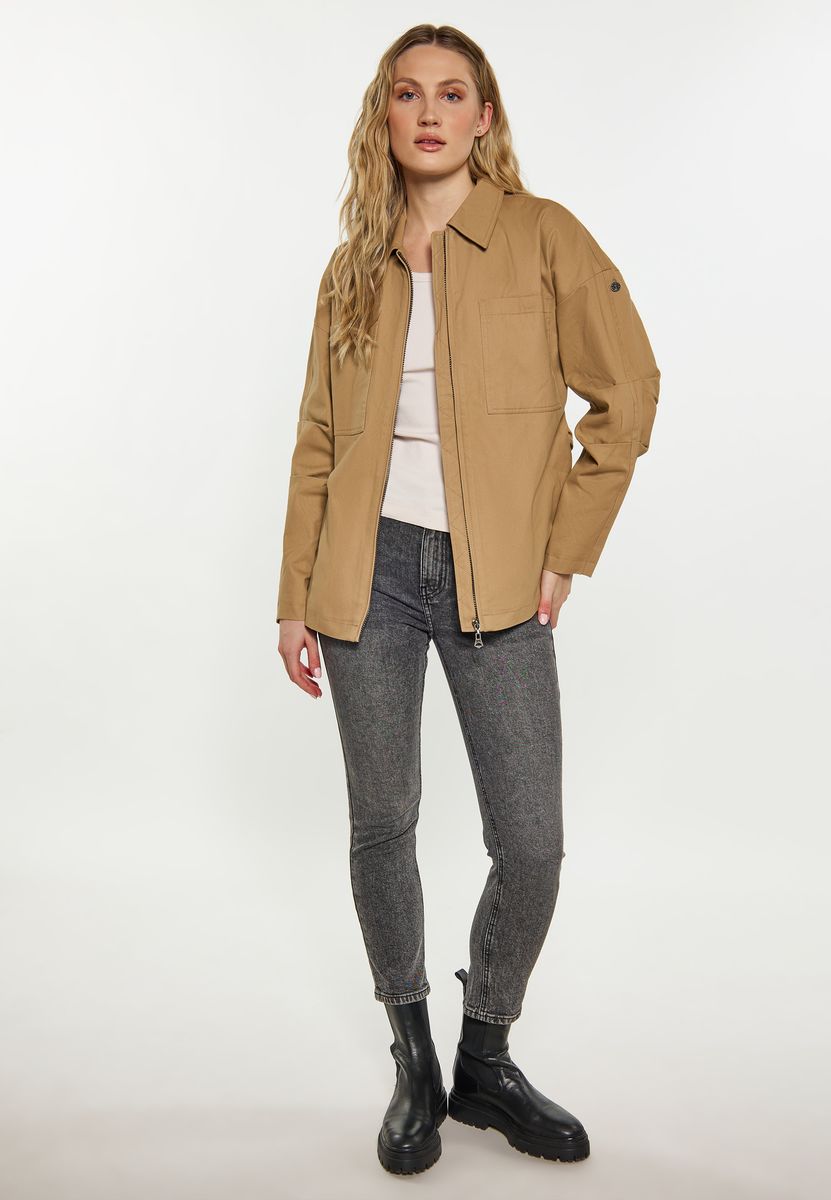 Taillierte Utility-Feldjacke aus Baumwolle