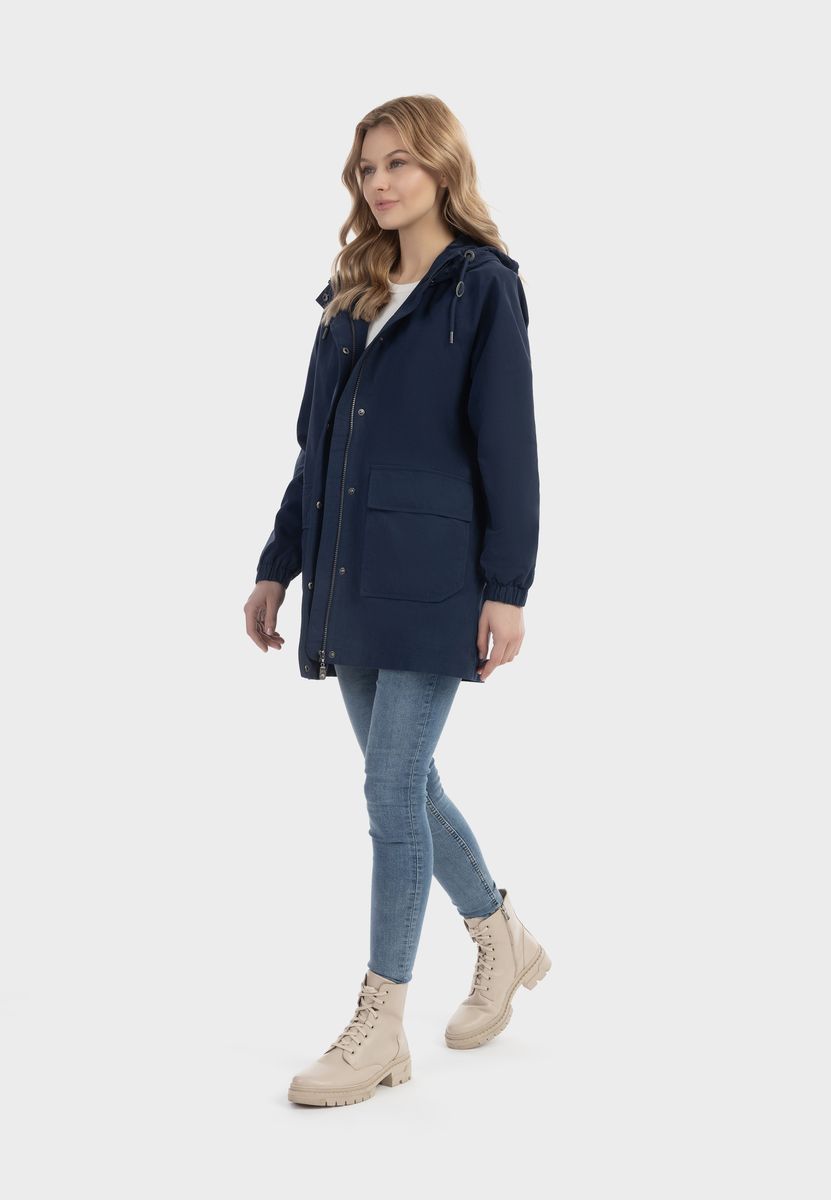 Sportiver Leichter Parka mit Kapuze