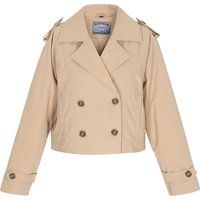 Zweireihige Kurze Trenchcoat-Jacke