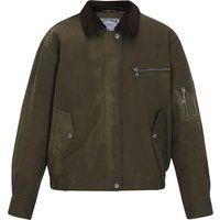 Utility-Blouson mit Cord-Kragen