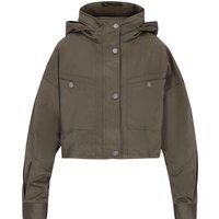 Kurze Utility-Jacke mit Kapuze