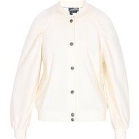 Strick-Bomberjacke mit Laternenärmeln