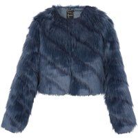Luxuriöse verkürzte Webpelzjacke