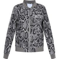 Bomberjacke mit Schlangenmuster