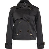 Zweireihige kurze Trench-Jacke
