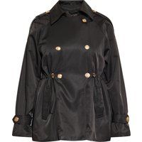 Zweireihige leichte Trenchcoat-Jacke