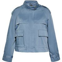 Strukturierte Utility-Jacke mit Schnallendetail