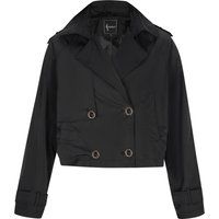 Zweireihige Kurzjacke im Trench-Stil