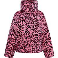 Steppjacke mit markantem Leopardenmuster