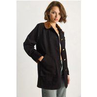 Chore-Jacke mit Kontrastkragen