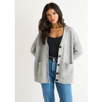Relaxter Zopfstrick-Cardigan