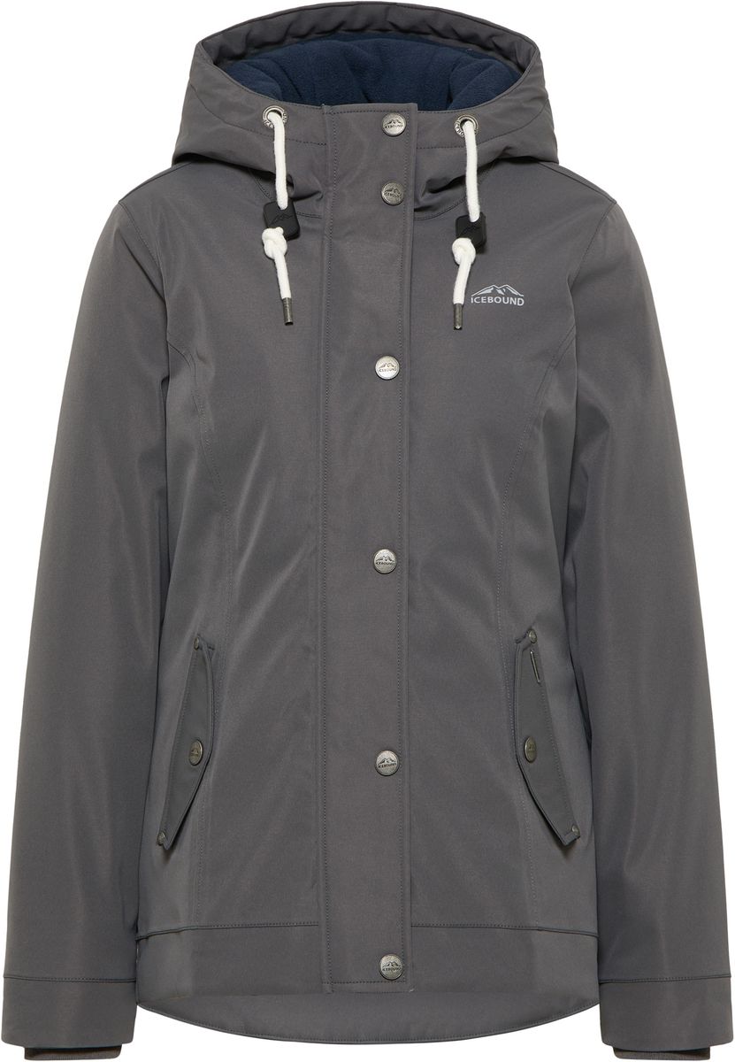 Wattierte Outdoorjacke mit Kapuze