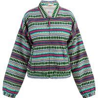 Bunte Bomberjacke mit Ethno-Muster
