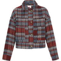 Oversize-Jacke aus Bouclé-Karo