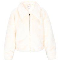 Plüschige Kunstpelzjacke mit Reißverschluss