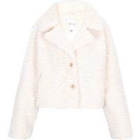 Kurze Teddy-Jacke mit Reverskragen