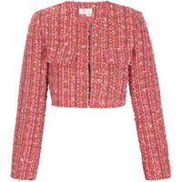 Kurze Bouclé-Tweed-Jacke
