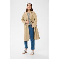 Klassischer doppelreihiger Trenchcoat mit Gürtel