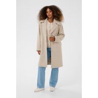 Gerad geschnittener Mantel mit Revers
