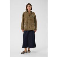 Oversized Utility-Jacke mit Stickerei
