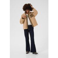 Oversize-Fleecejacke mit Kontrasttasche
