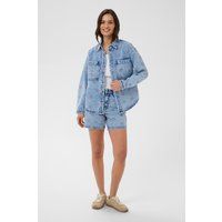 Bestickte Denim-Jacke mit Blumenmuster