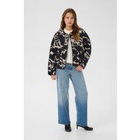 Gesteppte Jacke mit abstraktem Muster