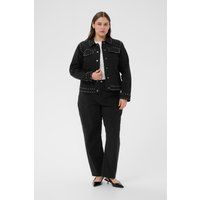 Besetzte Denim-Jacke im Loose Fit