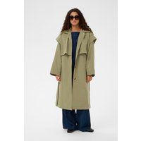 Oversize-Trenchcoat mit Schulterüberwurf