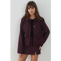 Strukturierte Jacke mit Knöpfen