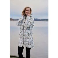 Regenjacke mit Blumenmuster und Kapuze