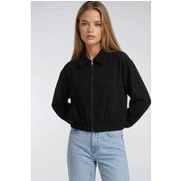 Lässige Kurzjacke mit Reißverschluss