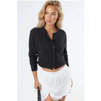Kurzer Cardigan mit Rundhalsausschnitt