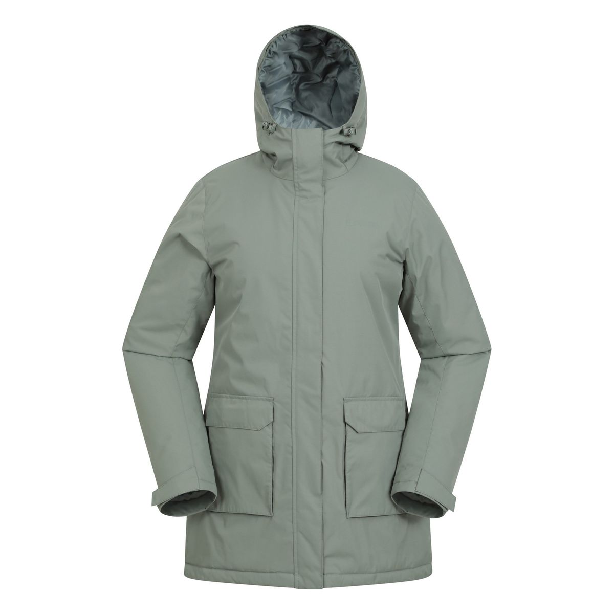 Wattierter wetterfester Parka mit Kapuze