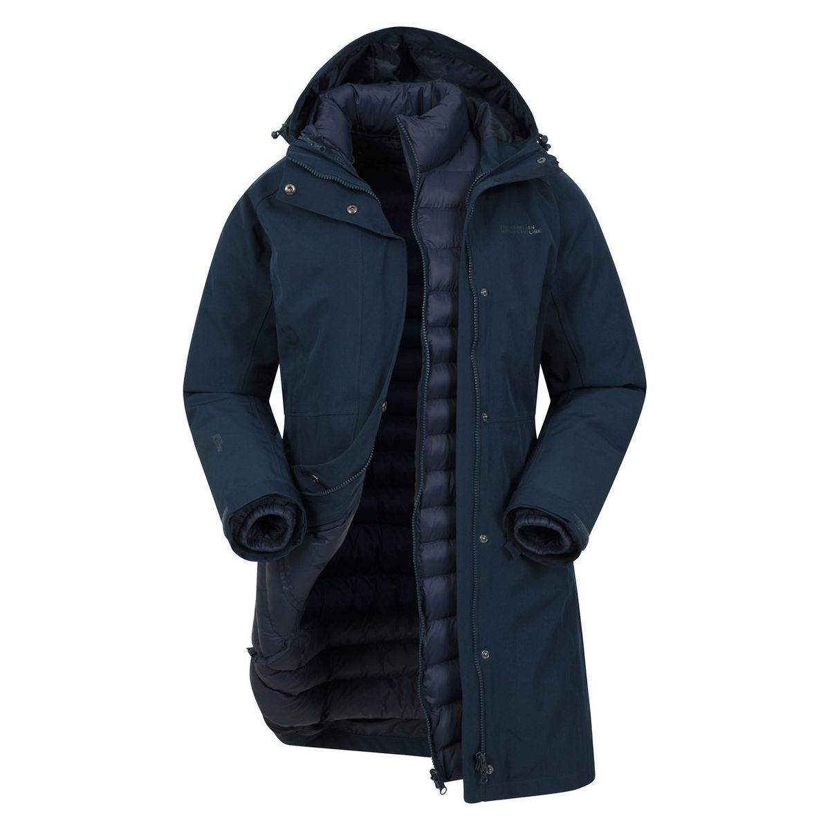 Wasserdichter 3-in-1 Langer Parka