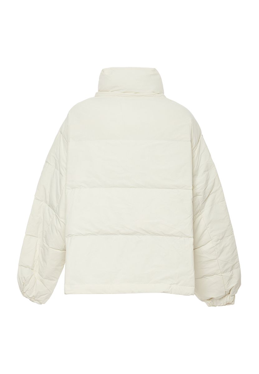 Oversize-Steppjacke mit Stehkragen