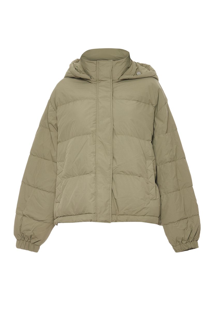 Gesteppte Pufferjacke mit Kapuze