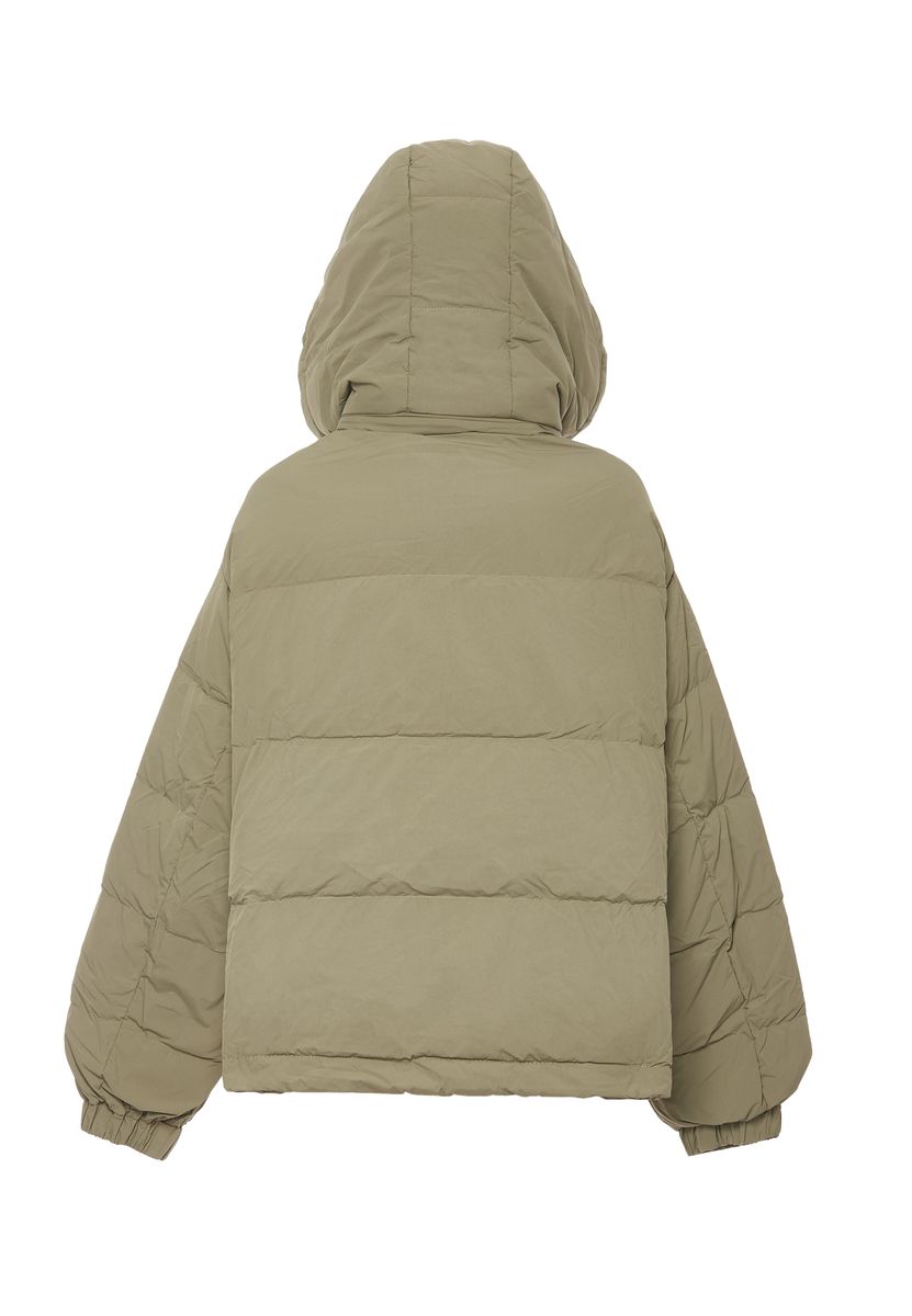 Gesteppte Pufferjacke mit Kapuze