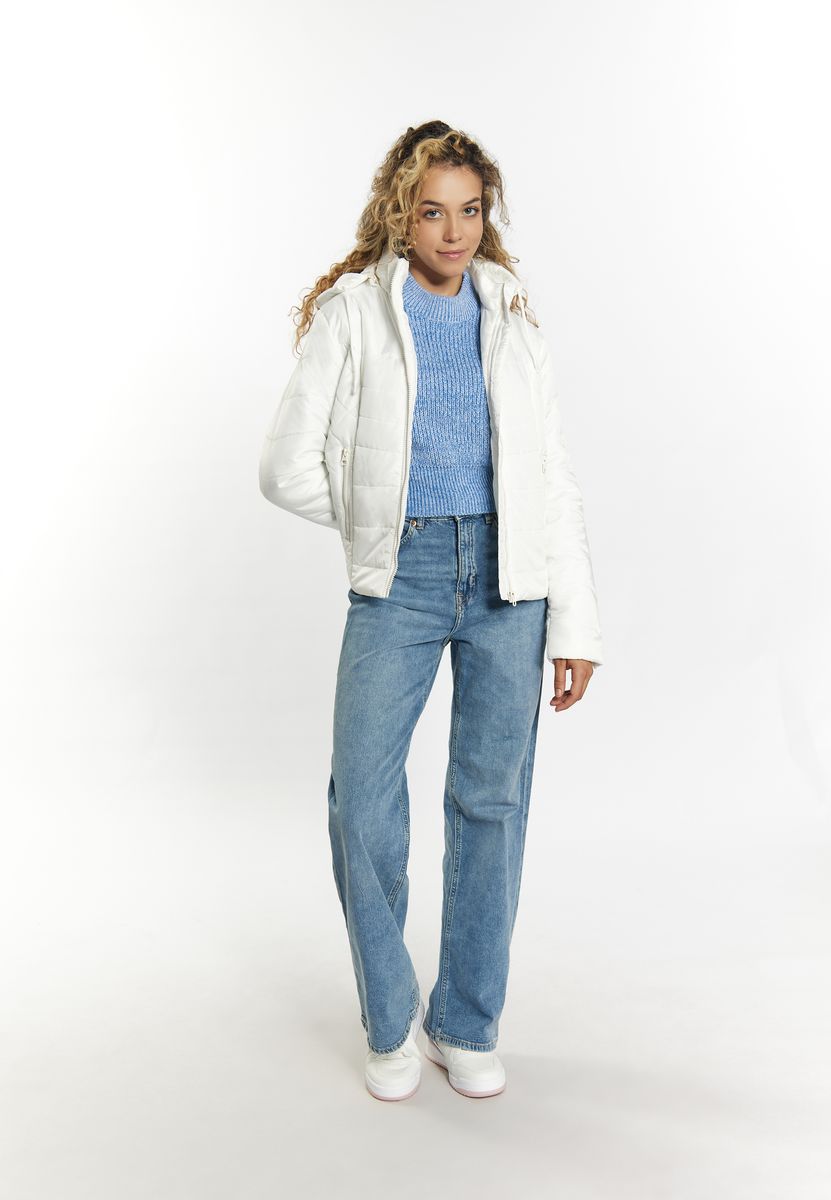 Leicht Wattierte Steppjacke mit Kapuze