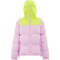 Zweifarbige Wattierte Pufferjacke