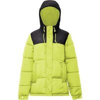 Zweifarbige Steppjacke mit Kapuze
