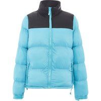 Zweifarbige Wattierte Pufferjacke